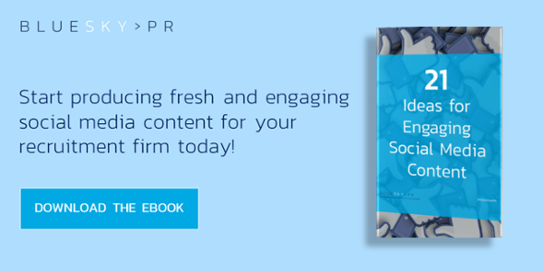 Social media for recruitment: In-house versus agency | BlueSky PR