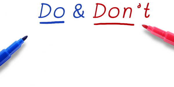 dos and donts list