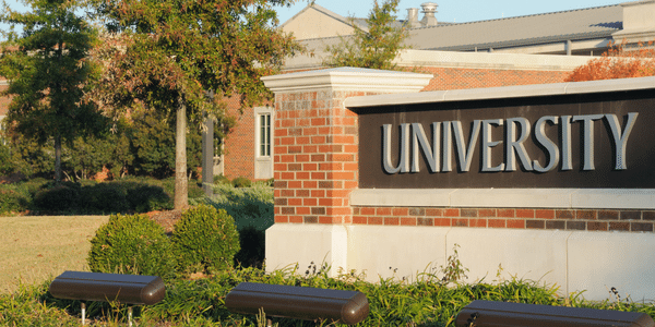 university sign